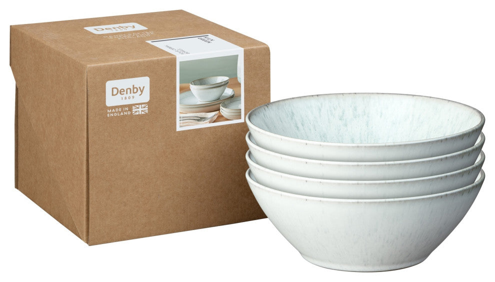 Kiln Green by Denby Cereal Bowls, Set of 4