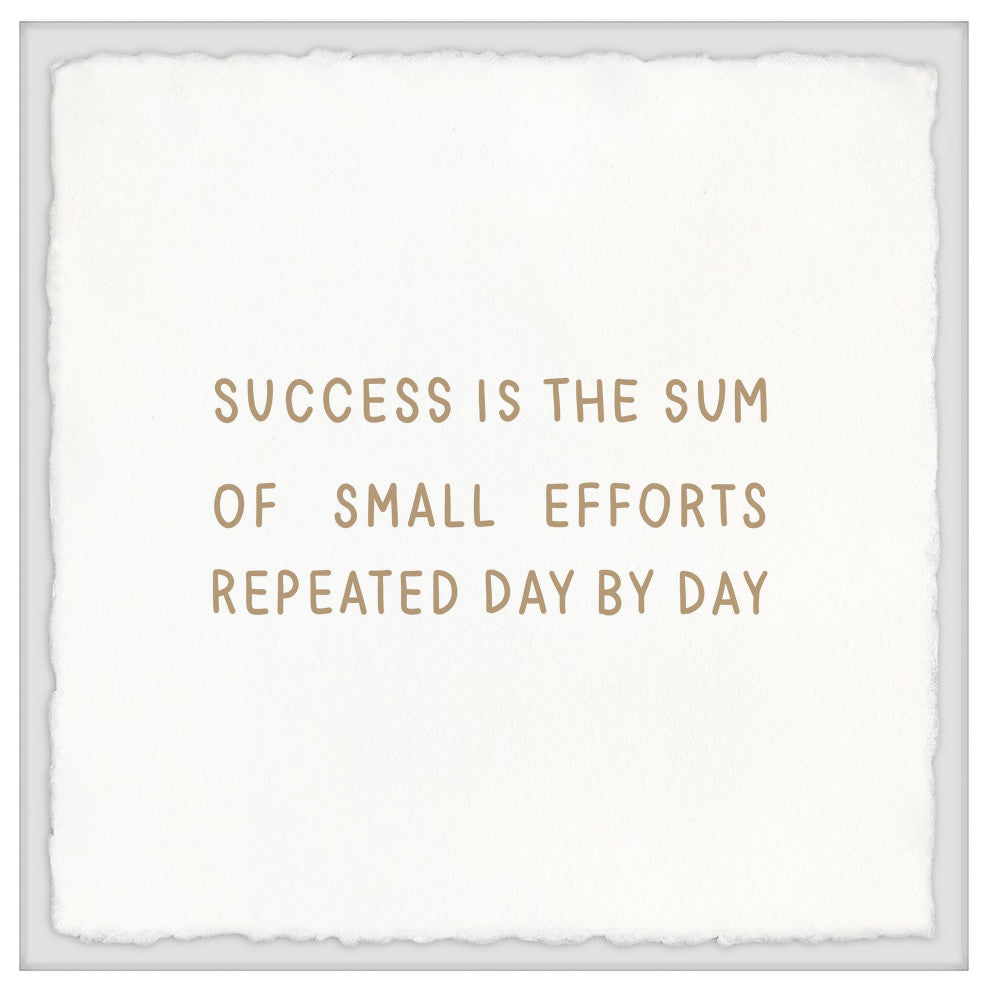 "Small Efforts" Framed Painting Print, 24x24