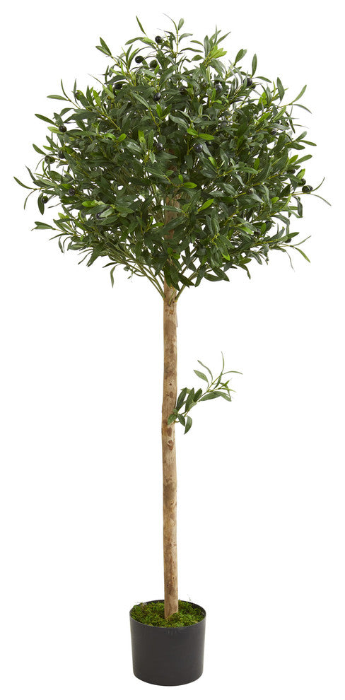 5' Olive Topiary Artificial Tree