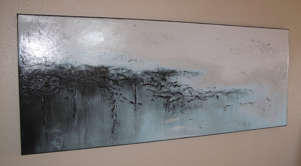 Modern Abstract Limited Edition Painting 60x24" "Urban Whispers"