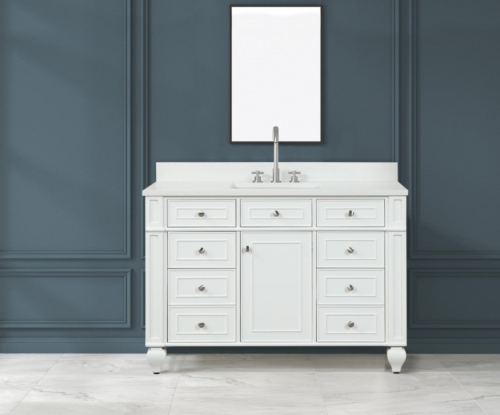 Winston Traditional White 48" Single Vanity