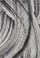 Illusions Elements Abstract Watercolor Area Rug, Ivory/Grey, 9'10 X 13'2