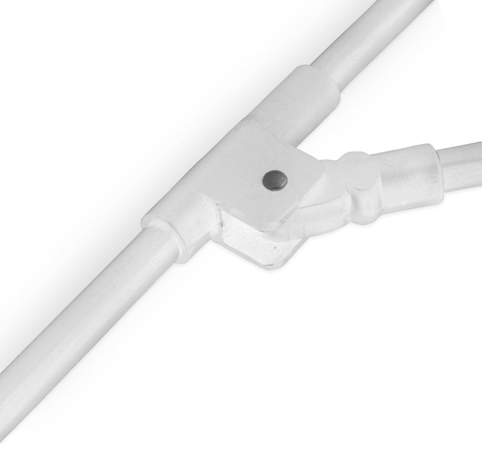 9' Matted White Push Lift Fiberglass Rib Aluminum Umbrella, Olefin, Terrace Sequ