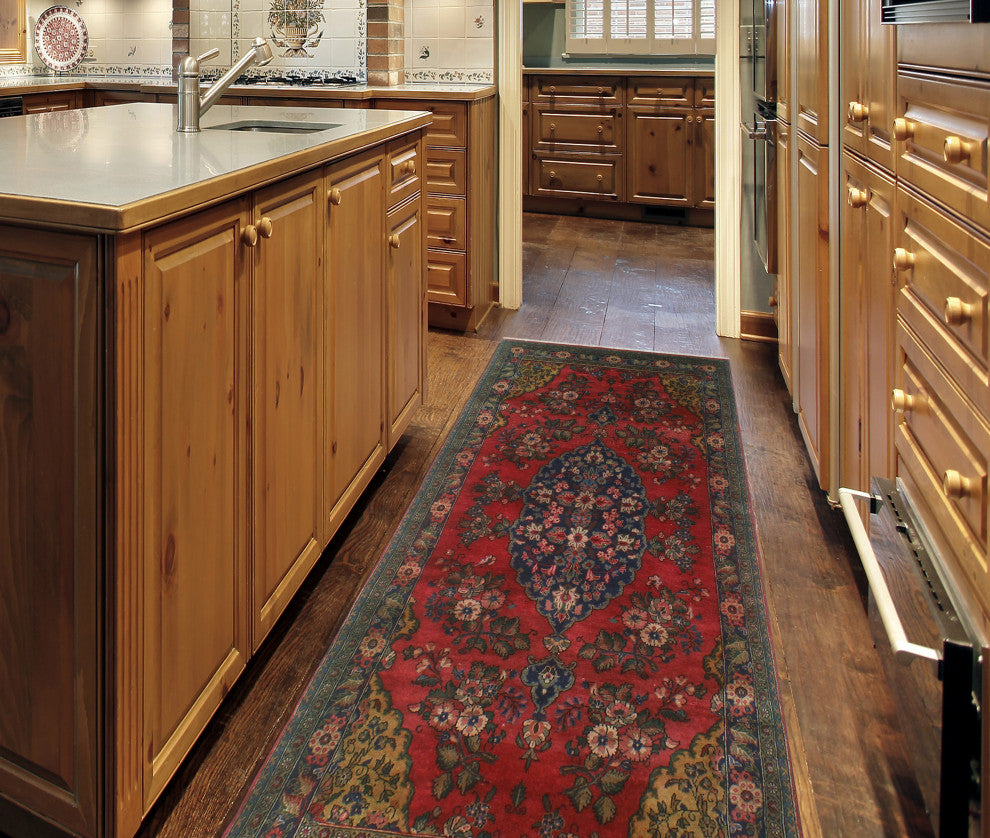 Fine Vintage Distressed Cooper Red Runner