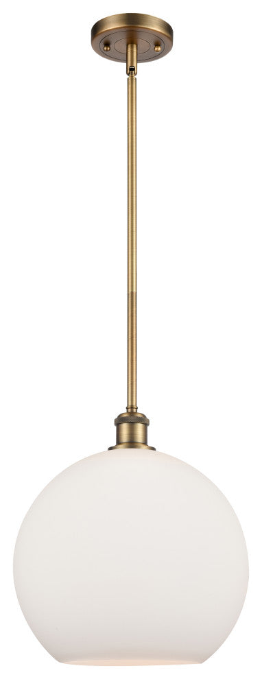 Innovations 516-1S-BB-G121-12 1-Light Mini Pendant, Brushed Brass