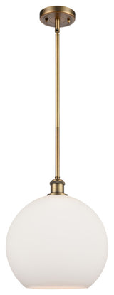 Innovations 516-1S-BB-G121-12 1-Light Mini Pendant, Brushed Brass