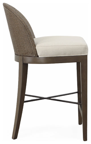 Tybee Counter Stool, Mink/Flax