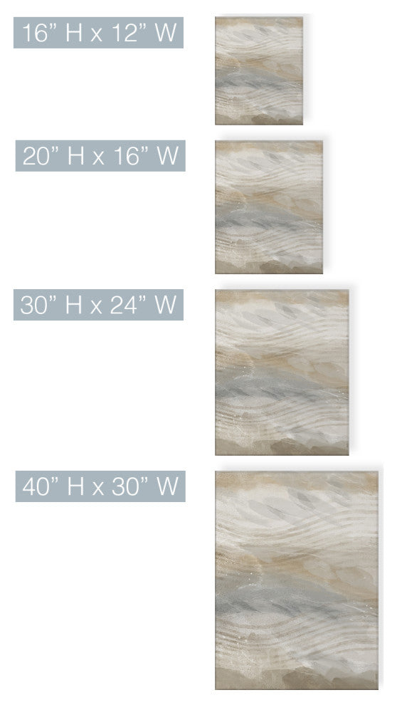 Abstract Neutral CXLVI' Canvas Wall Art by ChiChi Decor, 40"x30"