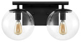 Safavieh Severa 2Lt 14" Wall Sconce, Black