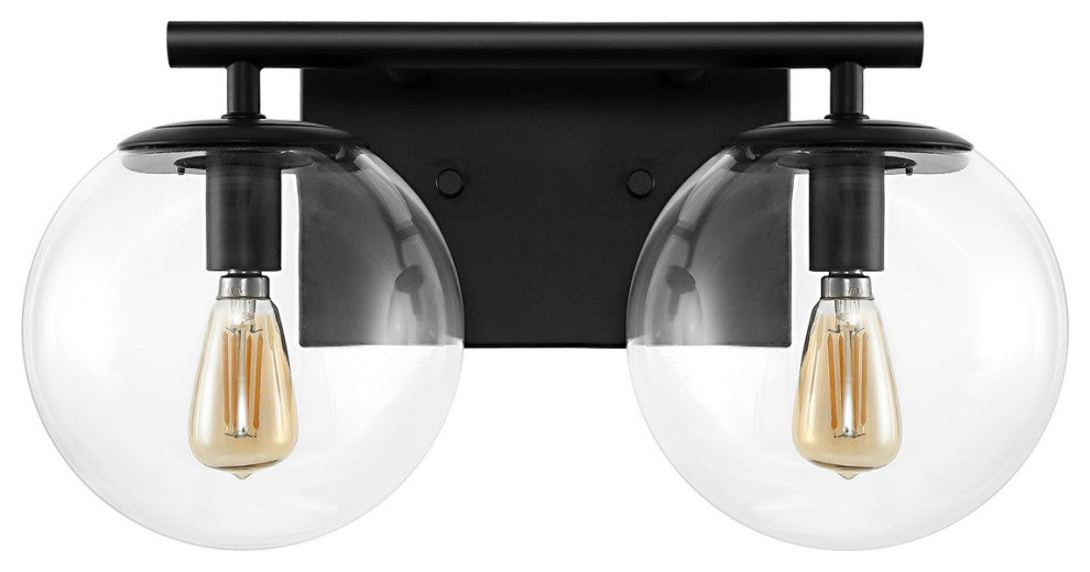 Safavieh Severa 2Lt 14" Wall Sconce, Black