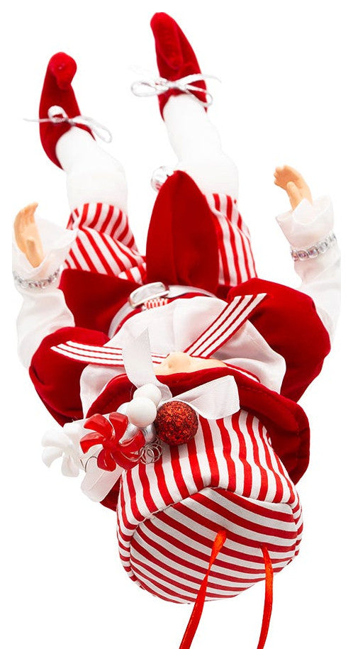 Kurt Adler 15" Kringle Klaus Peppermint Elf Ornament