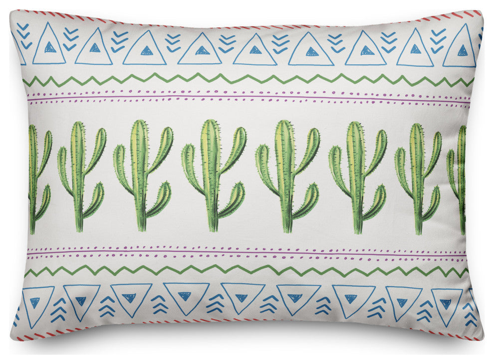Aztec Cactus 14x20 Spun Poly Pillow