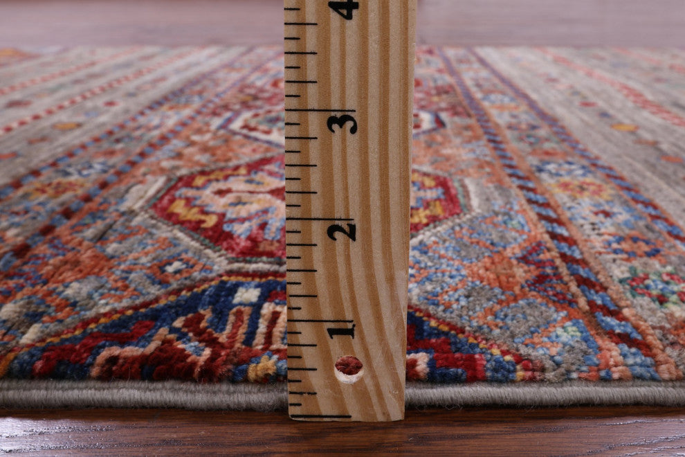 Hand-Knotted Super Kazak Khorjin Runner Rug 2' 8" X 8' 4" Q10470