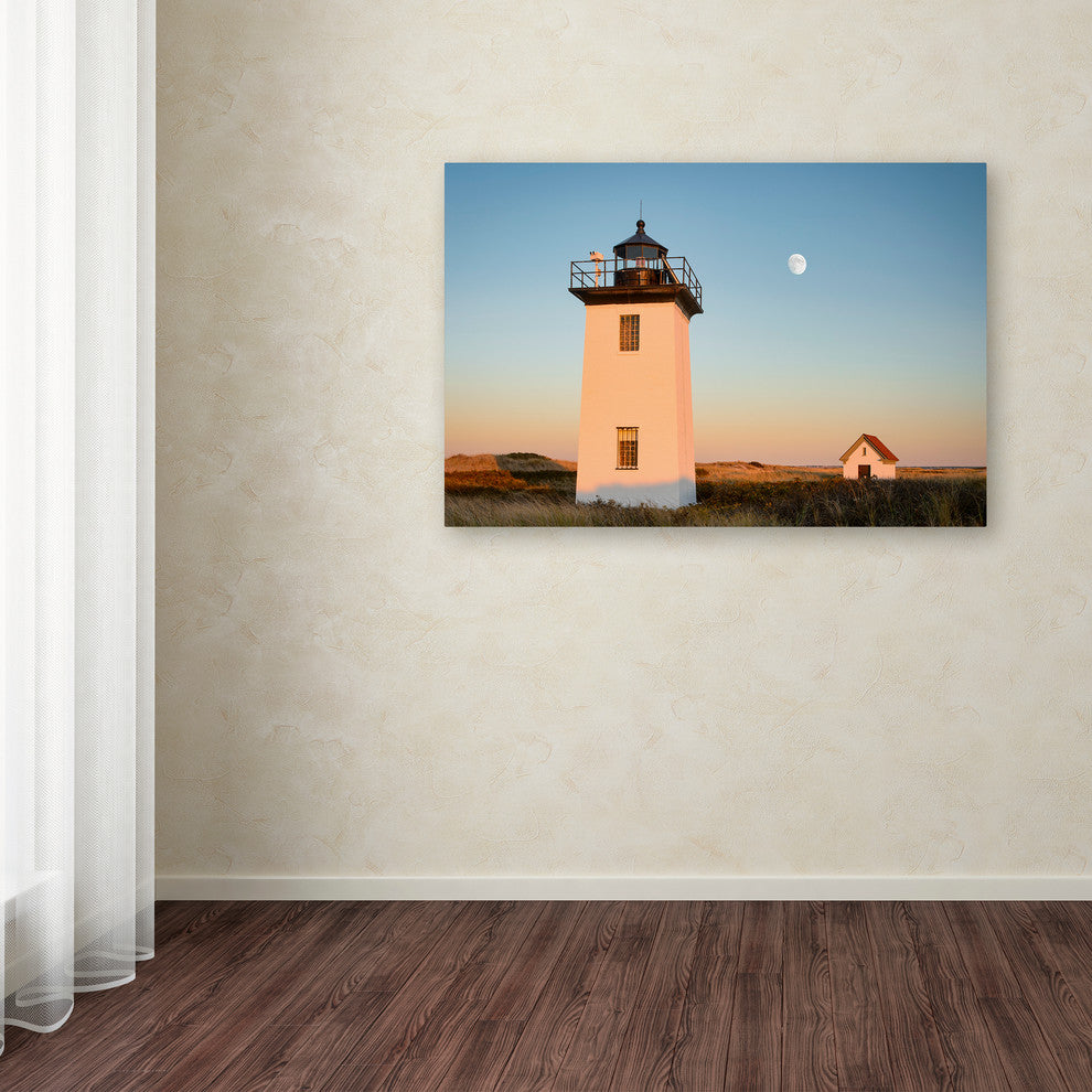 Michael Blanchette 'Moon over Wood End' Canvas Art, 32x22