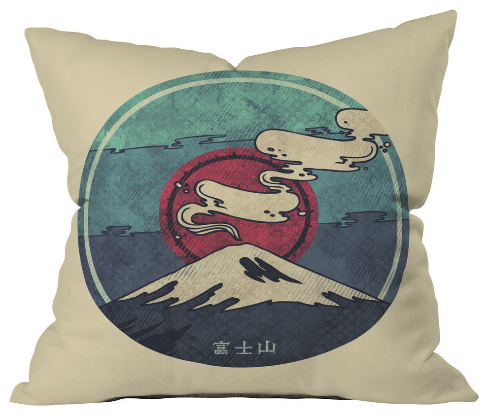 Deny Designs Hector Mansilla Fuji Outdoor Throw Pillow