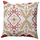 Bombay Medallion Decorative Throw Pillow, Ligonberry Red, 20"x20"