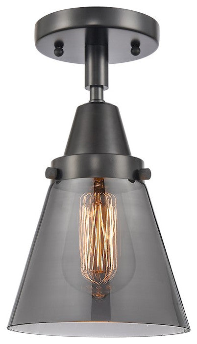 INNOVATIONS LIGHTING 447-1C-BK-G63-LED Small Cone Flush Mount
