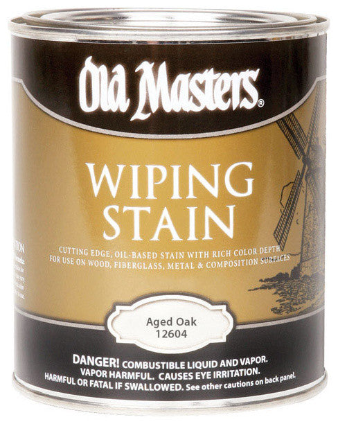 Old Masters 12604 Semi-Transparent Oil-Based Wiping Stain, 1 Quart