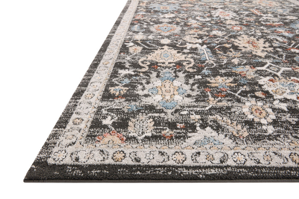 Loloi II Odette Charcoal / Multi 2'-7" x 12'-0" Runner Rug