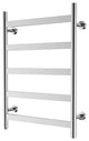 HEATGENE 5 Flat Bar Wall-Mounted Hard-wiring/ Plug in Towel Warmer, Brush Polish