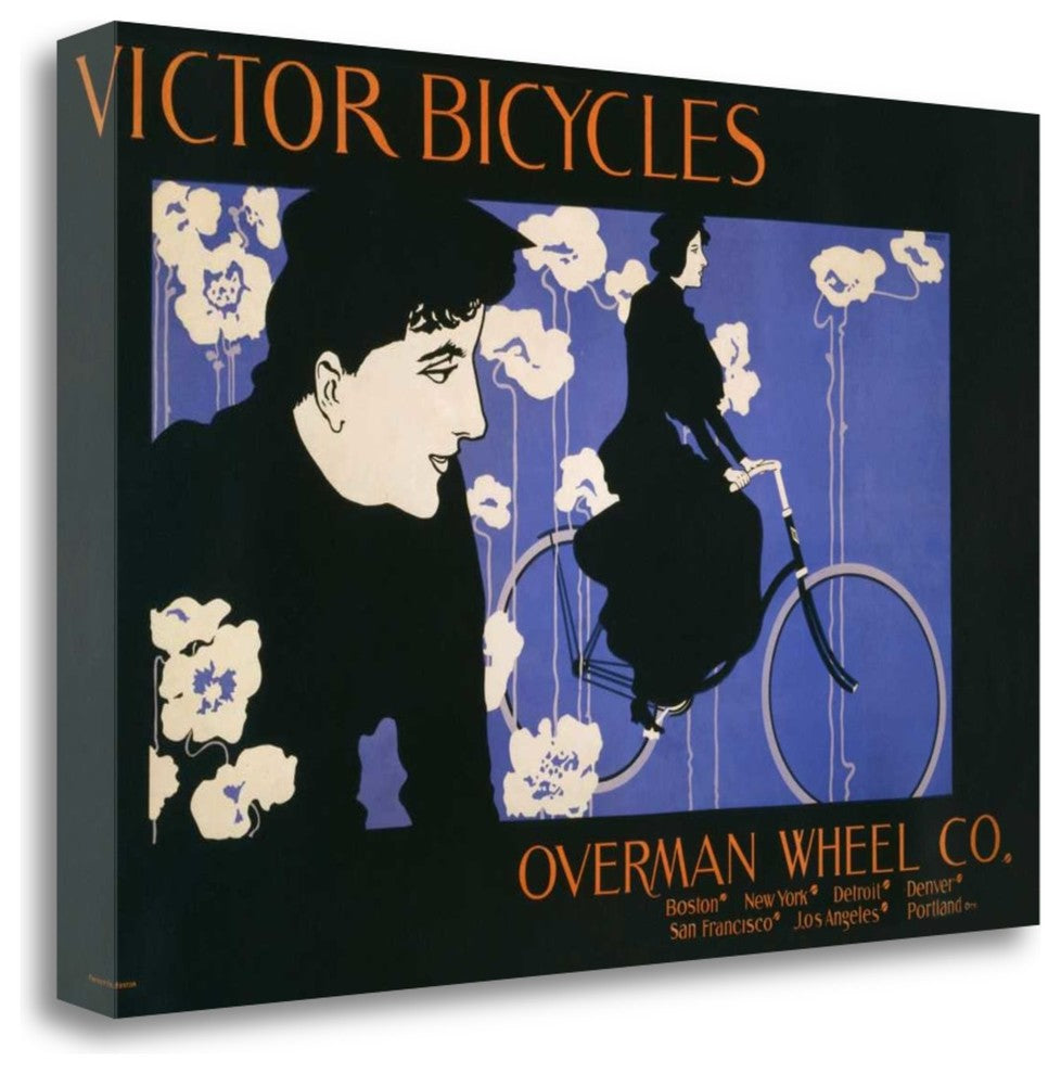 "Victor Bicycles - Horizontal" By William Henry Bradley, Gallery Wrap Canvas