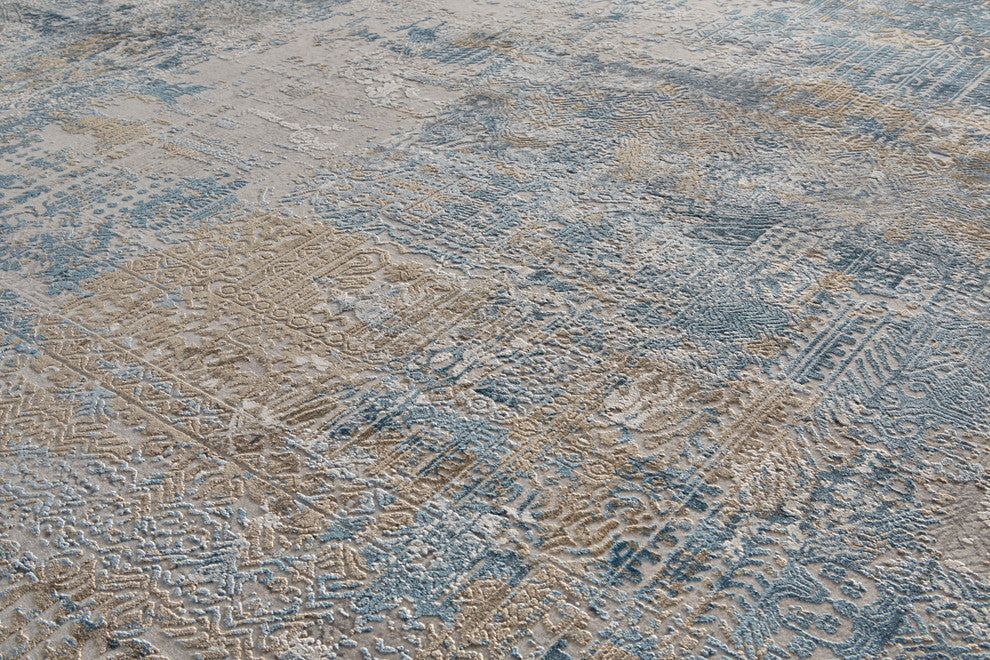 Weave & Wander Lindstra Blue/Gray 9'9"x13'2" Rug