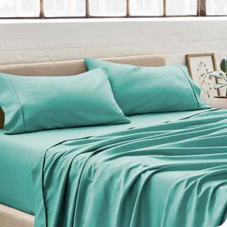 Bare Home Microfiber Pillowcases - Set of 2, Turquoise, King