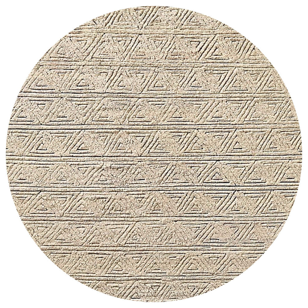 Ahgly Company Indoor Round Mid-Century Modern Area Rugs, 8' Round