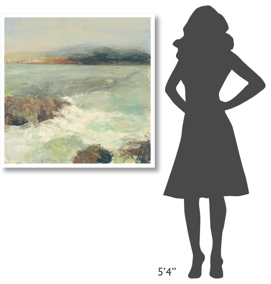 "Point Lobos Crop" Digital Paper Print by Julia Purinton, 38"x38"