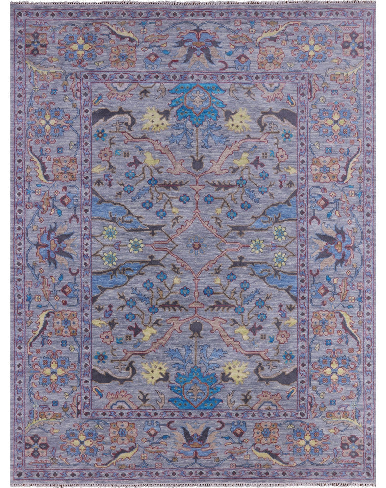 9' 2" X 12' 2" Turkish Oushak Hand-Knotted Wool Rug - Q15836