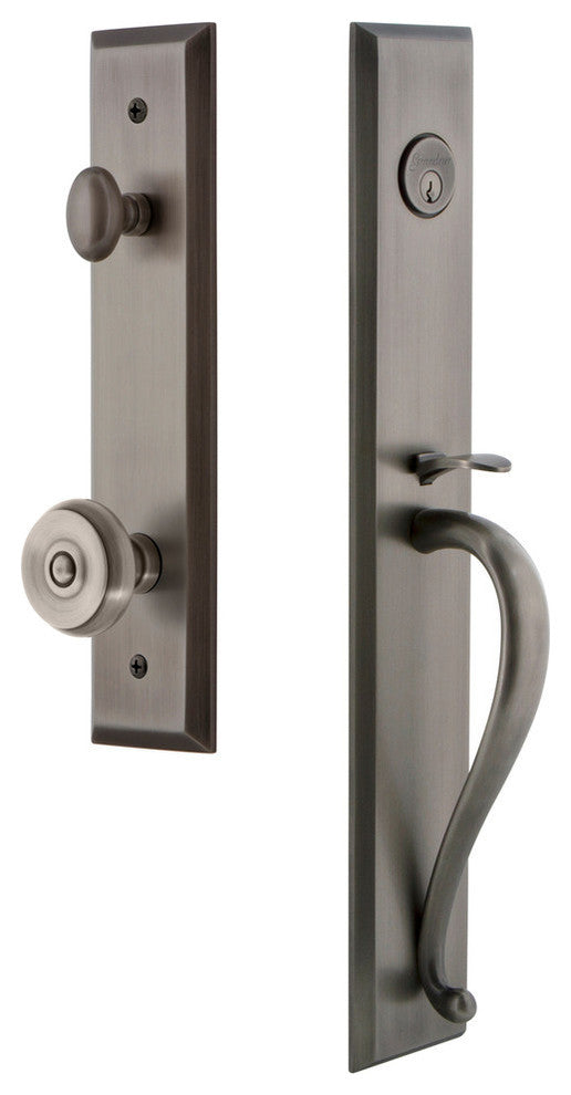 Fifth Avenue 1-Piece Dummy Handleset, S Grip and Bouton Knob, 849343