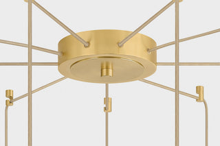 Hudson Valley Lighting Ironwood Chandelier, Aged Brass