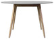 Sydney Outdoor Patio Round Dining Table in Light Eucalyptus and Grey Stone