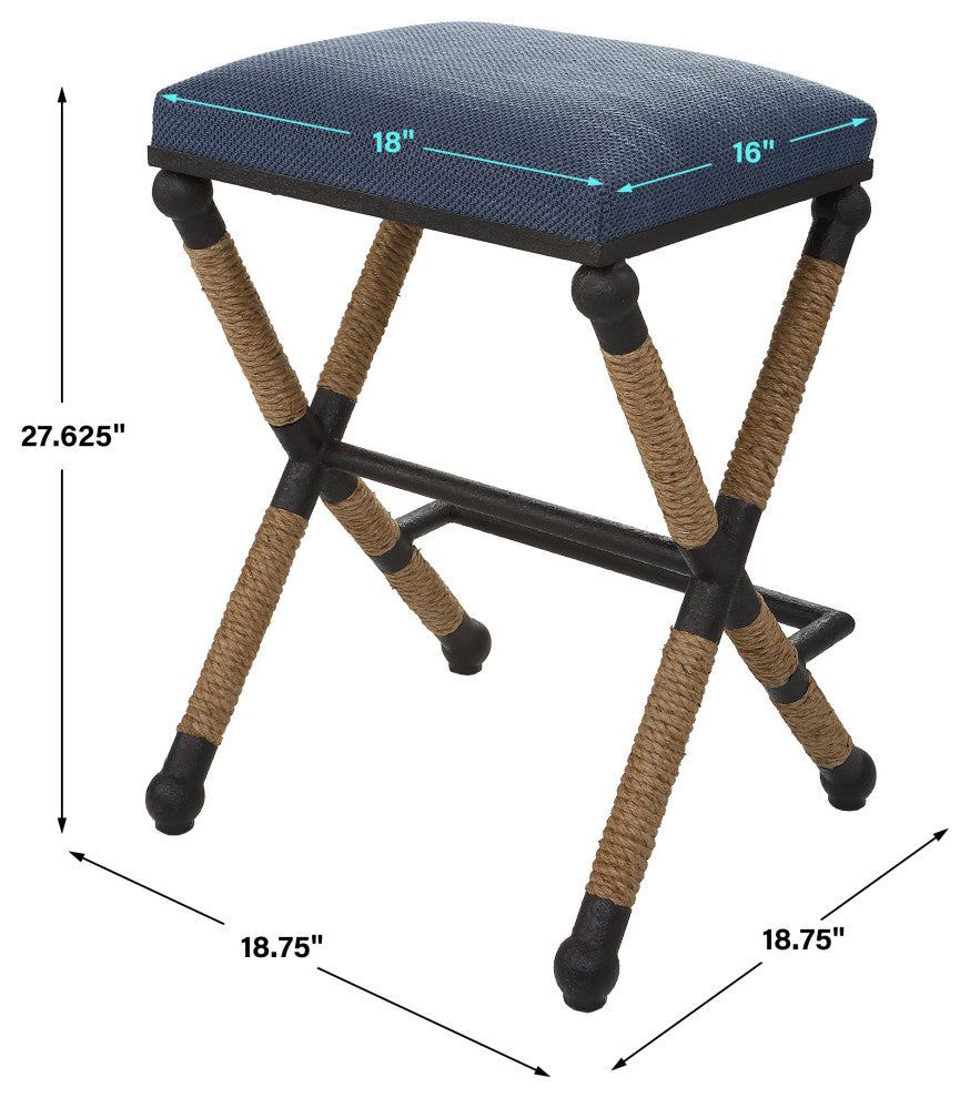 Uttermost Firth Counter Stool 23710, Navy