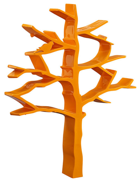 Modway Knowledge Bookcase, Orange