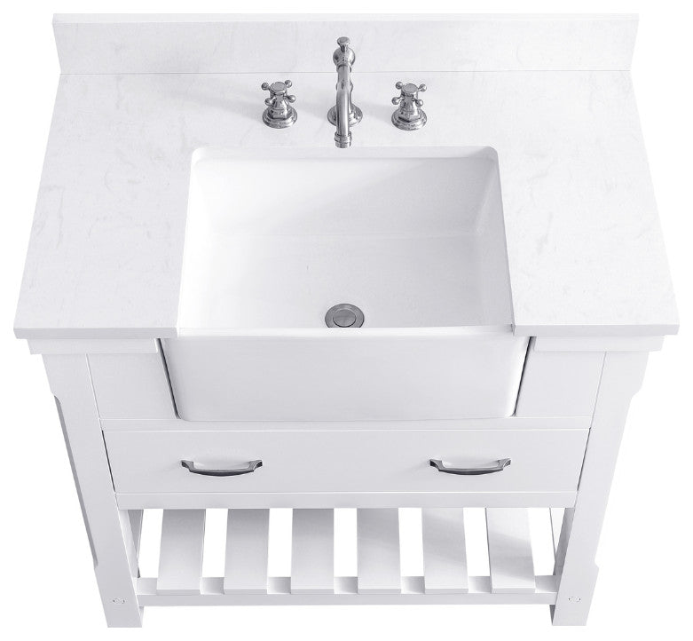Wesley 36" Bathroom Vanity, White
