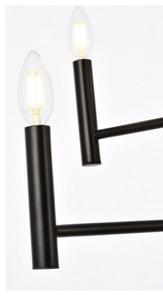 Caitlin 6-Light Pendant, Black