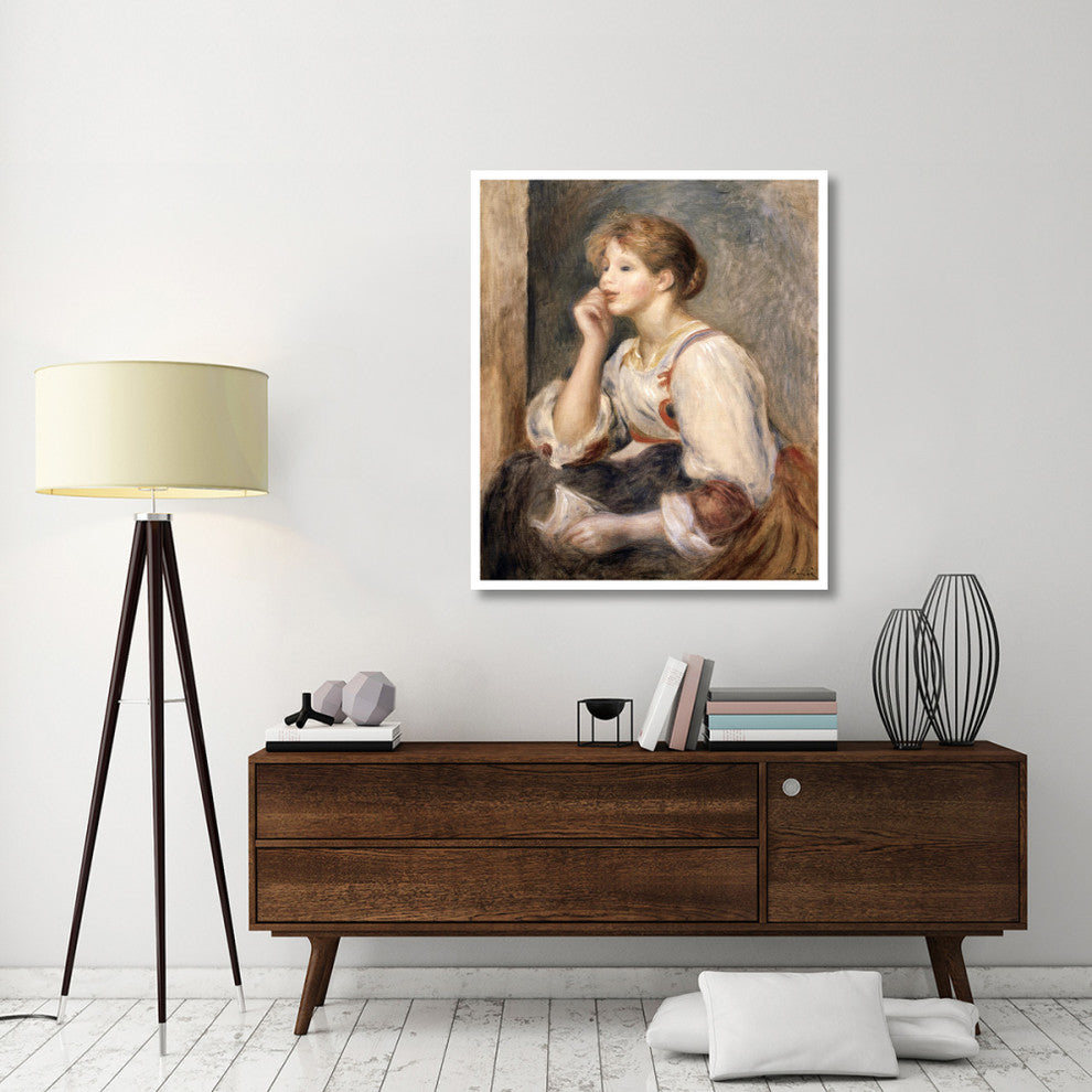 "Woman with a Letter" Digital Paper Print by Pierre-Auguste Renoir, 39"x46"