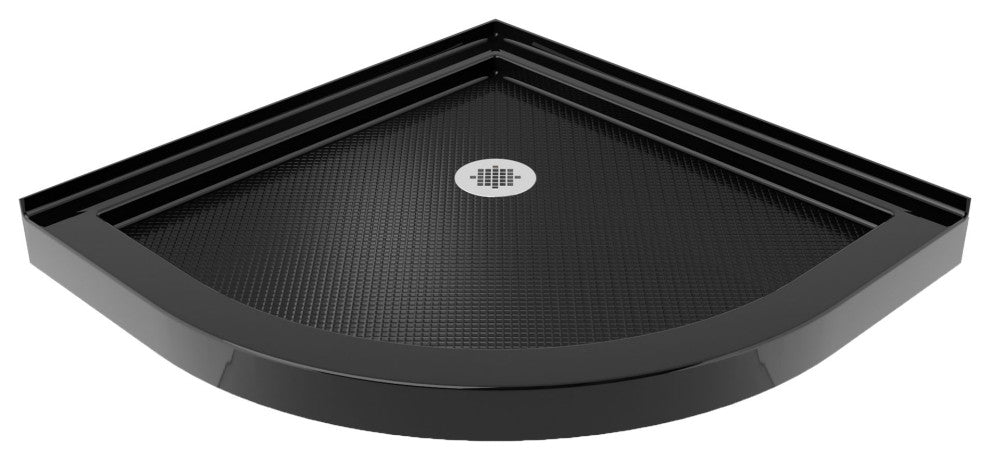 Prime 38x74 3/4 Clear Glass Sliding Shower Enclosure Oil Rubbed Bronze, Black