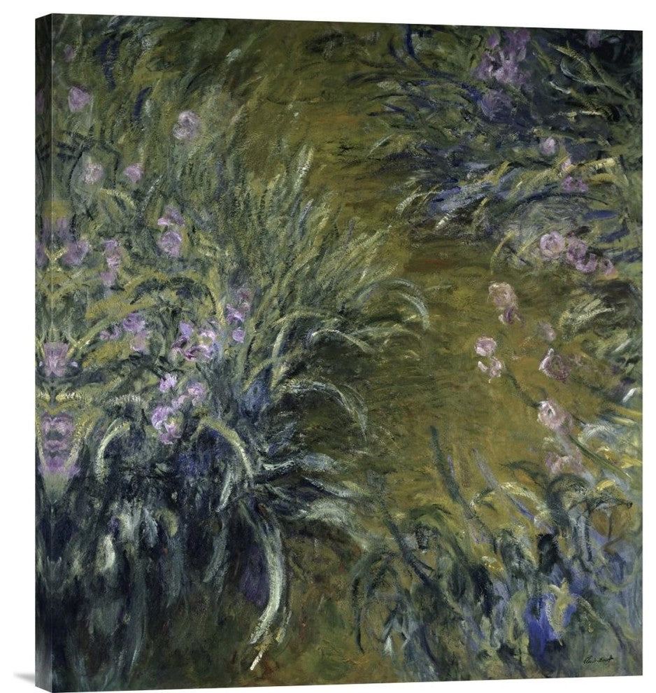 "The Path Through the Irises" Artwork, 26" x 30"