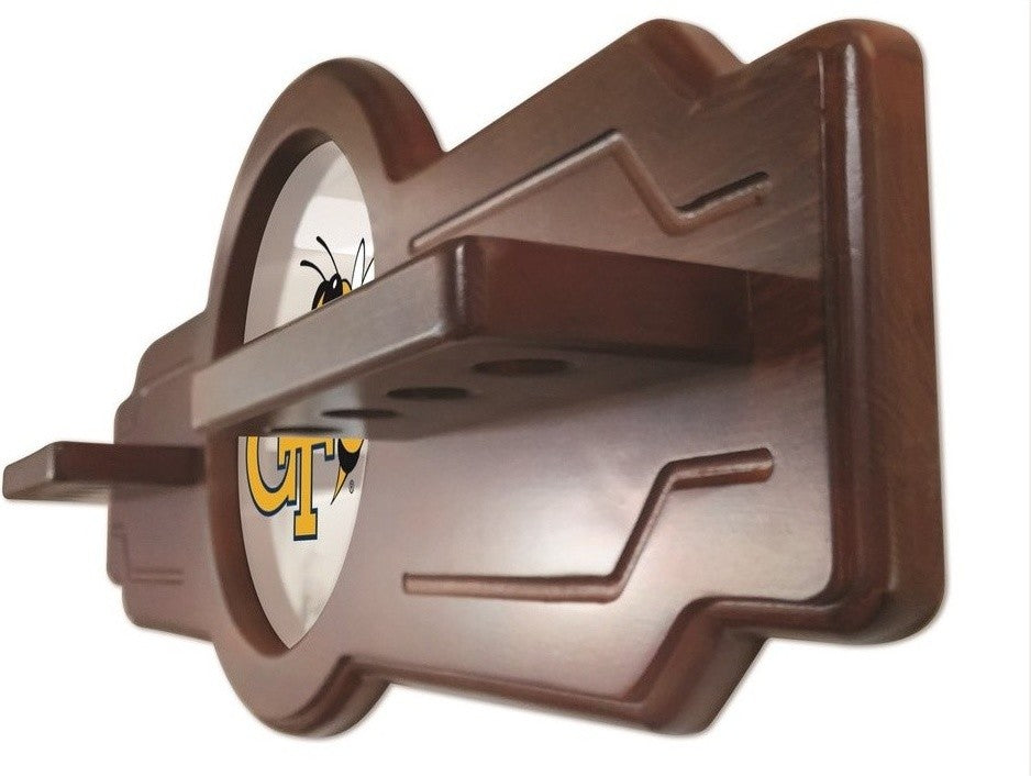 Georgia Tech Cue Rack, Black Finish