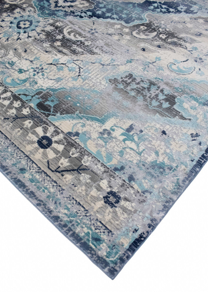 Noori Rug High-low Rosalee Silver/Blue Rug