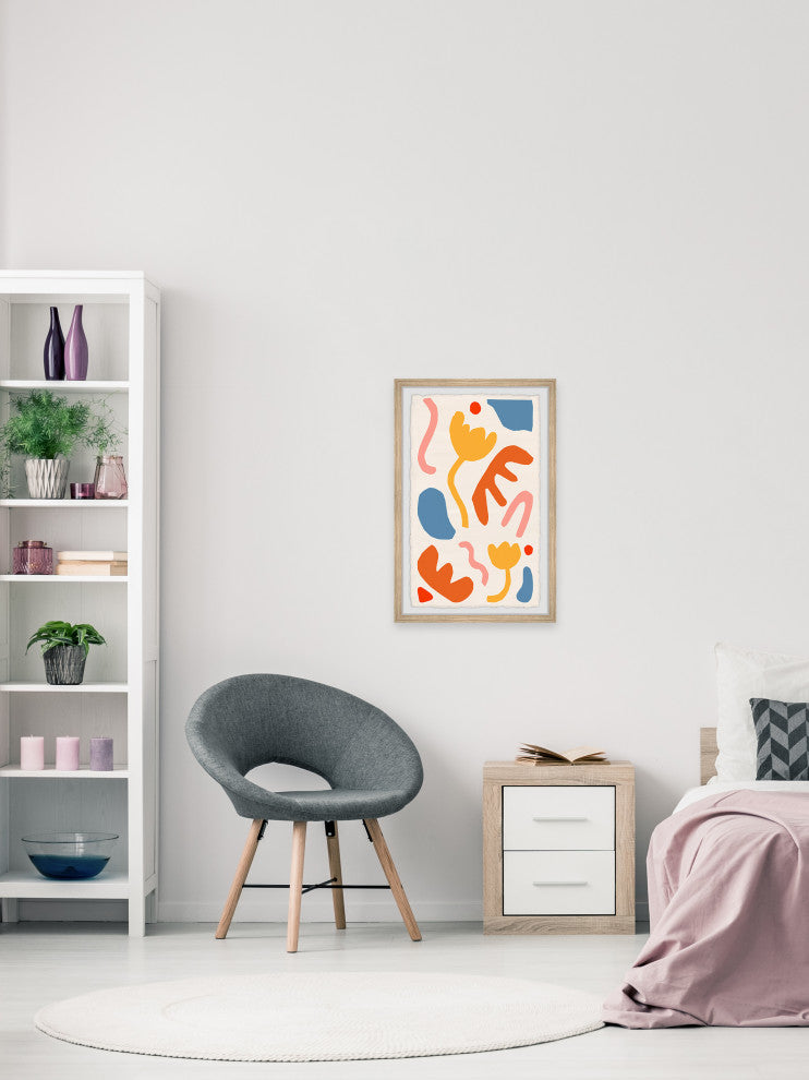 "Undefined Objects" Framed Painting Print, 12x18
