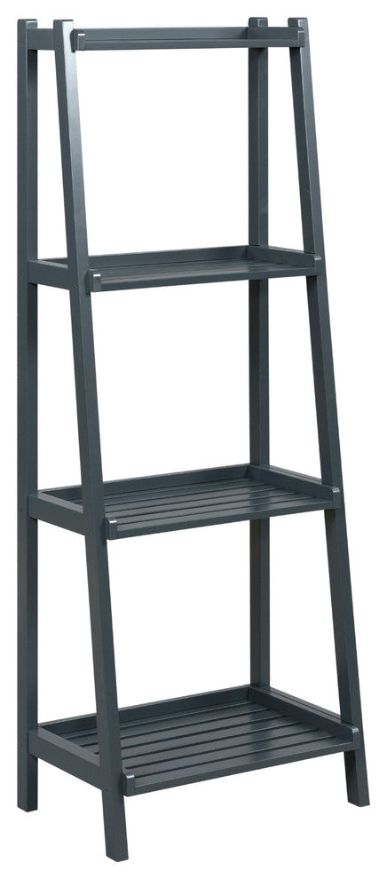 Dunnsville 4-Tier Ladder Shelf, Graphite