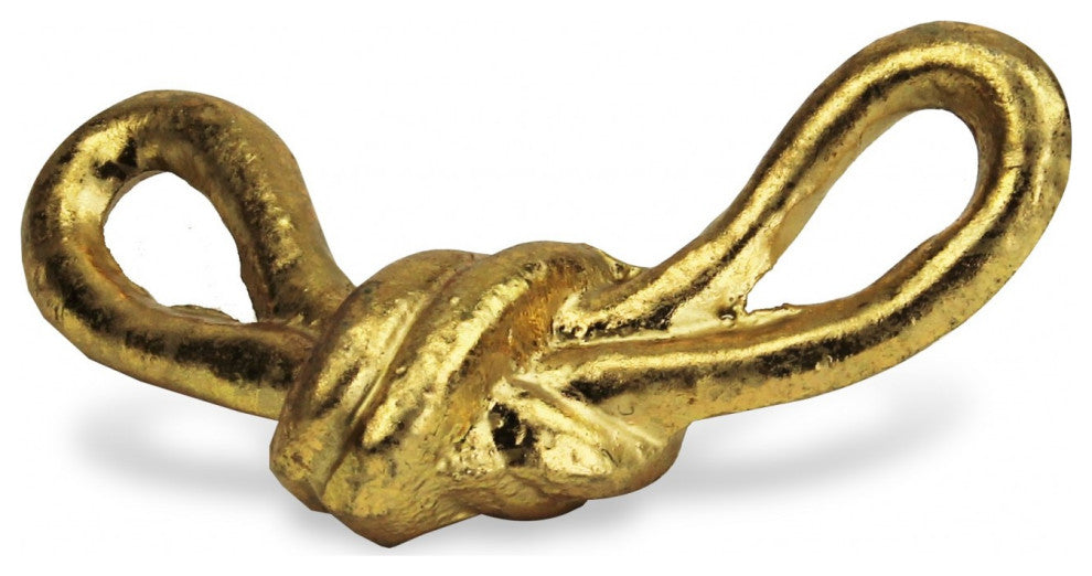 Rustic Gold Cast Iron Knot Decor