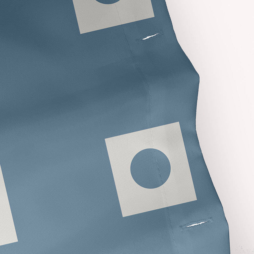 Li'l Boxes Dusty Smoke 70" w x 73" h Shower Curtain