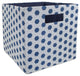Polyester Cube Honeycomb Nautical Blue Square 13"x13"x13"