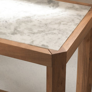 Safavieh Couture Bernardi Marble Top Console Table, Natural/White