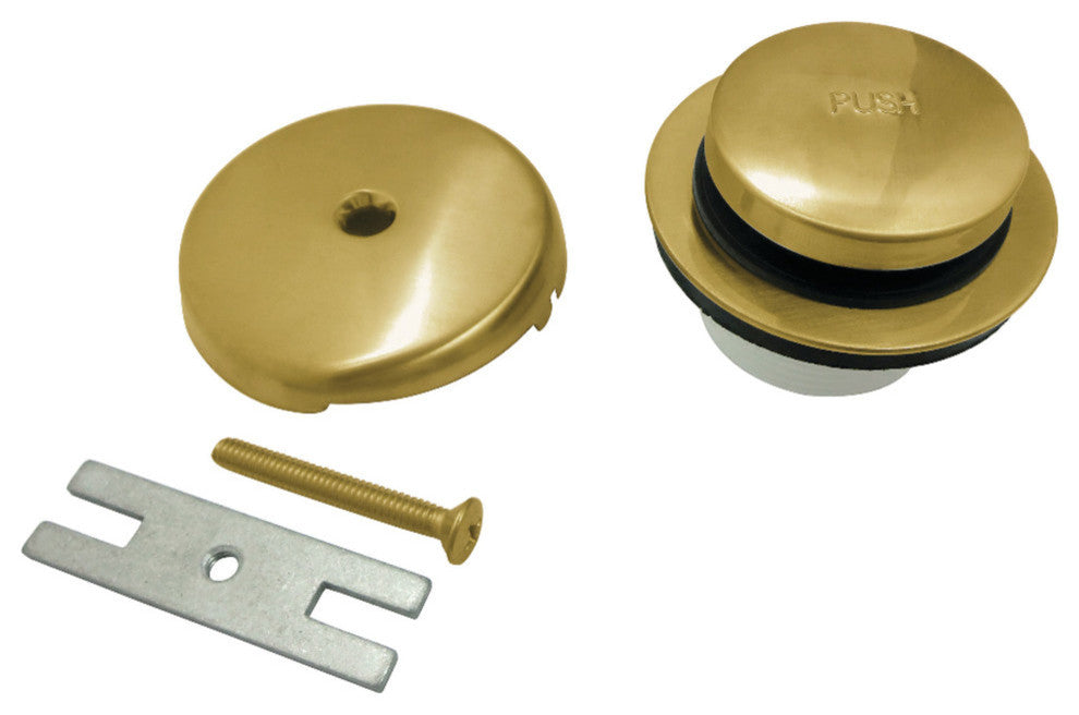 Kingston Brass Easy Touch Toe-Tap Drain Conversion Kit, Brushed Brass