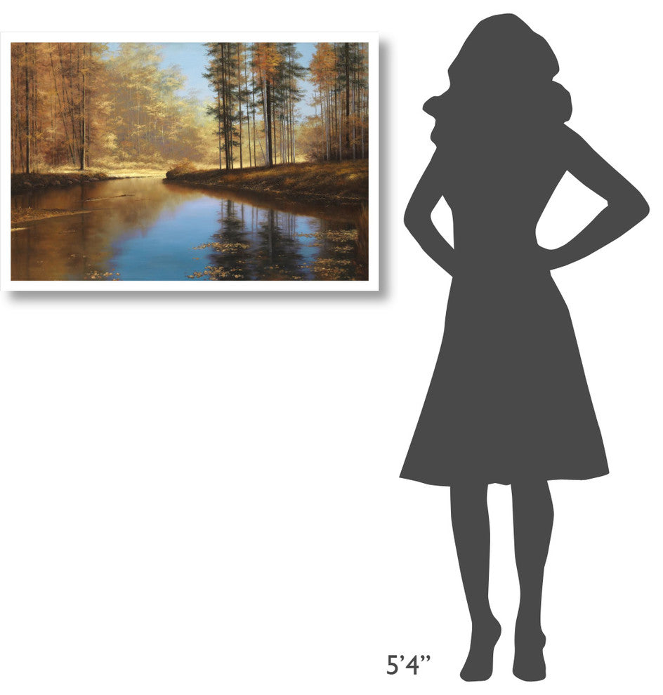 "Autumn Creek" Digital Paper Print by Diane Romanello, 38"x26"